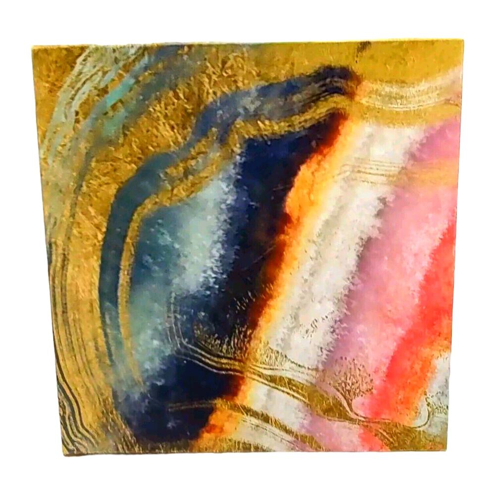 Oliver Gal Handmade Abstract Water Waves Canvas Home Decor